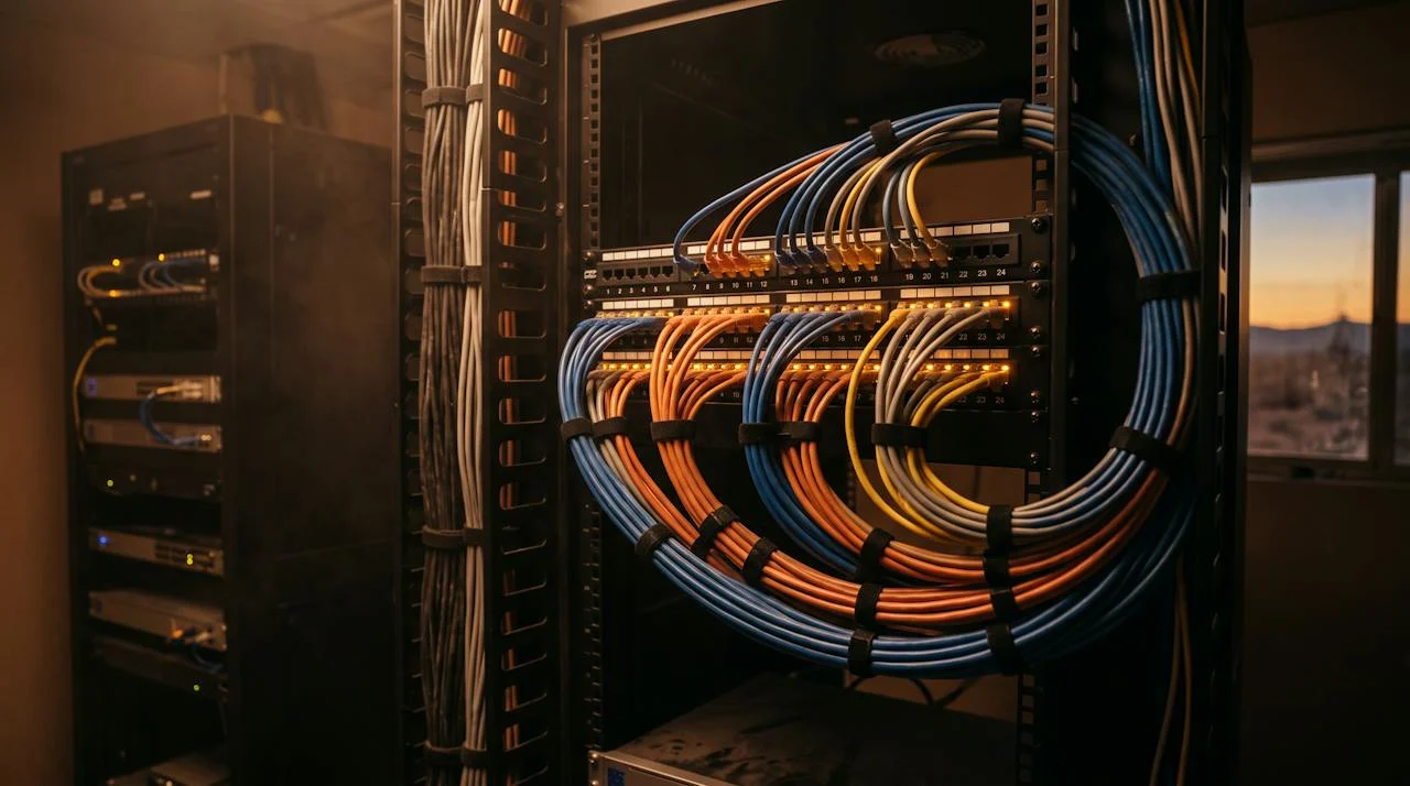 Network patch panel and structured cabling