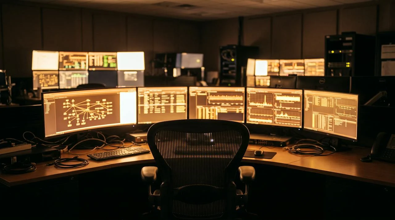 Network operations monitoring wall
